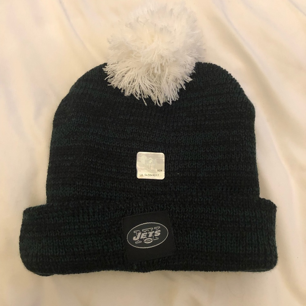 NY jets NFL winter knit beanie hat
